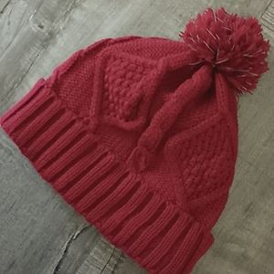 Red Fleece Lined Beanie